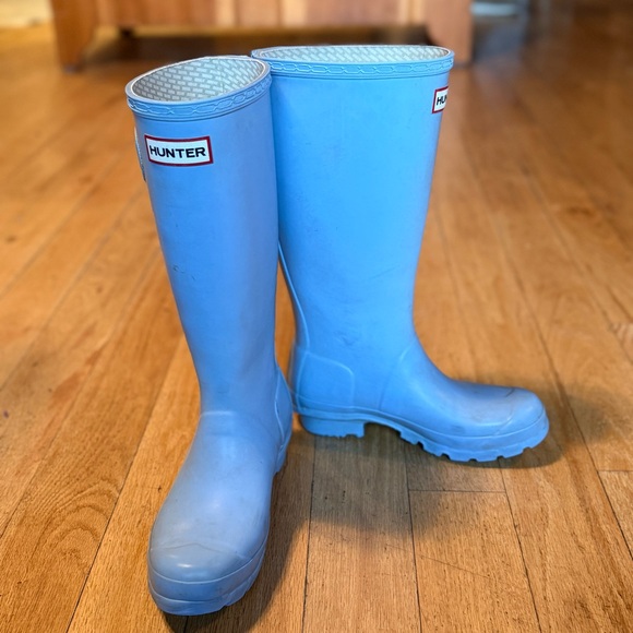 Hunter Light Blue Tall Rain Boots size Women’s 5 ( pre-owned) - Picture 10 of 16